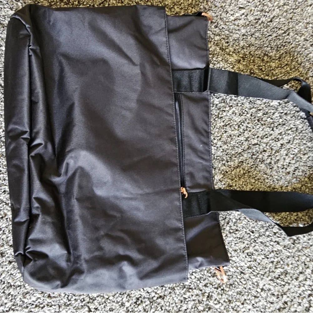 JuJuBe Black Nylon Tote Bag with Shoulder Straps